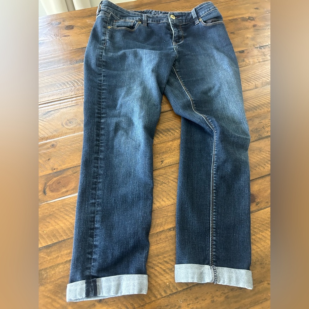 The Limited Skinny Ankle stretch Jeans in Blue. SZ 12